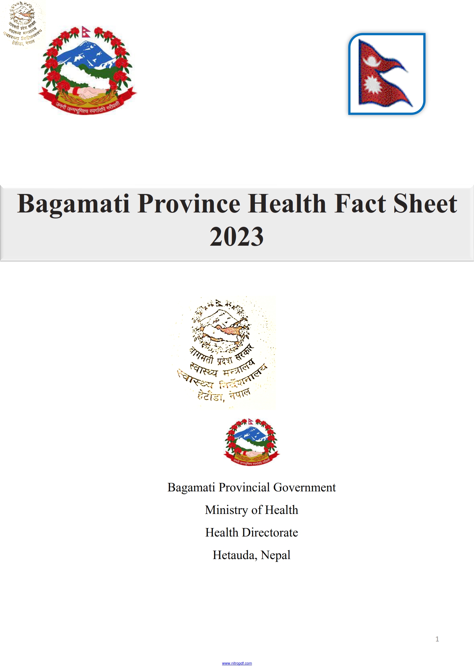FACT SHEET OF BAGAMATI PROVINCE FISCAL YEAR 2079/80